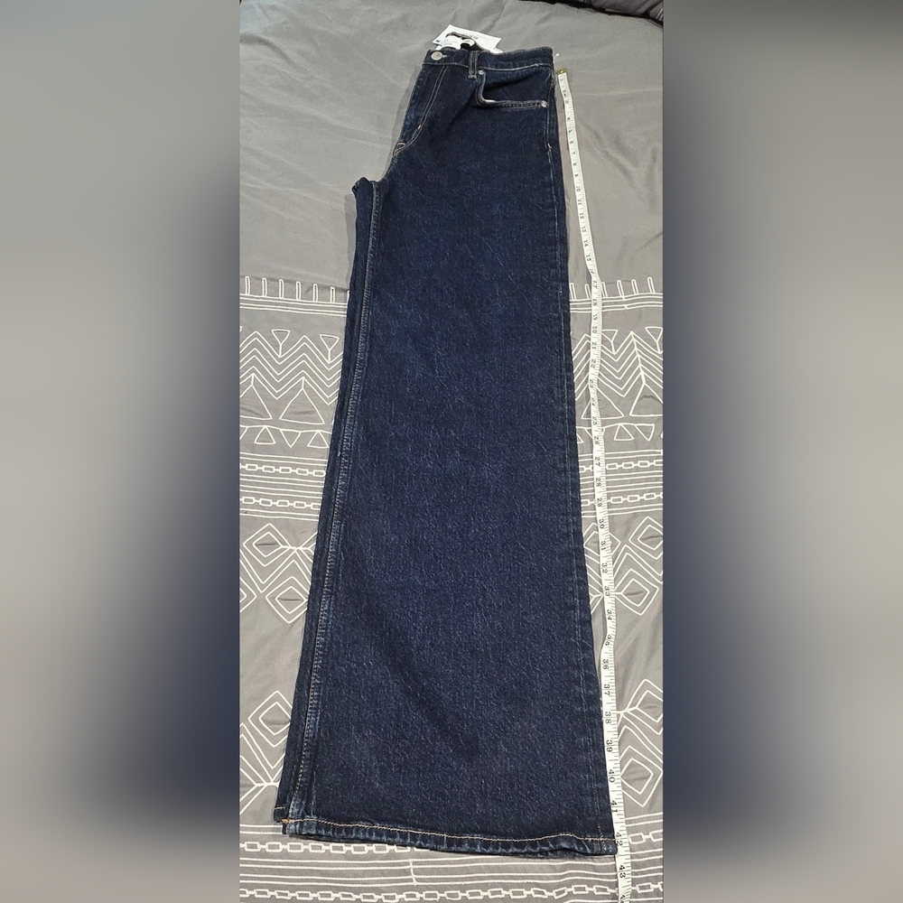 & Other Stories High Waisted Wide Leg Extra Long Length Size 27 - Picture 2 of 9